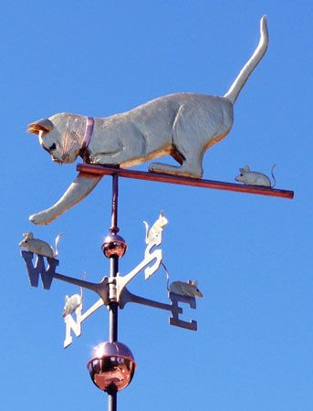 victorian weather vane - Google Search Weathervanes Ideas, Weather Vain, Copper Embossing, Chimney Cap, Weather Vanes, Wind Spinners, Cat Playing, Cat Portraits, Art Metal