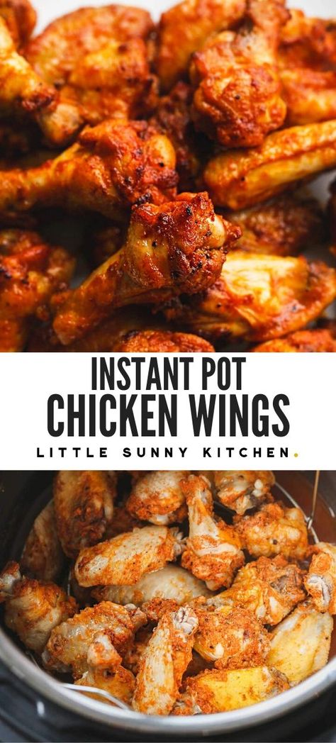 Instant Pot Chicken Wings Recipes Easy, Chicken Wings In Instant Pot Air Fryer, Recipes For A Pressure Cooker, Instant Pot Recipes Chicken Wings, Chicken Wing Recipes Instant Pot, Instapot Wings Recipes, Insta Pot Wings Recipe, Chicken Wing Instant Pot, Super Easy Instant Pot Recipes