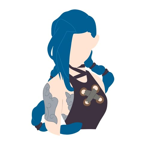 Jinx Silhouette, Arcane Jinx Tattoo Ideas, Arcane Jinx Drawing, Arcane Watercolor, Jinx Pixel Art, Jinx Arcane Drawing, Jinx Tattoo Ideas, Jinx Painting, Arcane Pixel Art