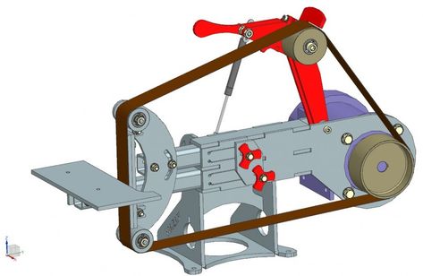 Homemade 2x72 belt grinder for Knife Making — Free Plans 2 X 72 Belt Grinder Plans, Belt Grinder Plans 2x72, Free 2x72 Belt Grinder Plans, 2x72 Belt Grinder Plans, Blacksmith Power Hammer, Diy Belt Sander, 2x72 Belt Grinder, Belt Grinder Plans, Power Hammer