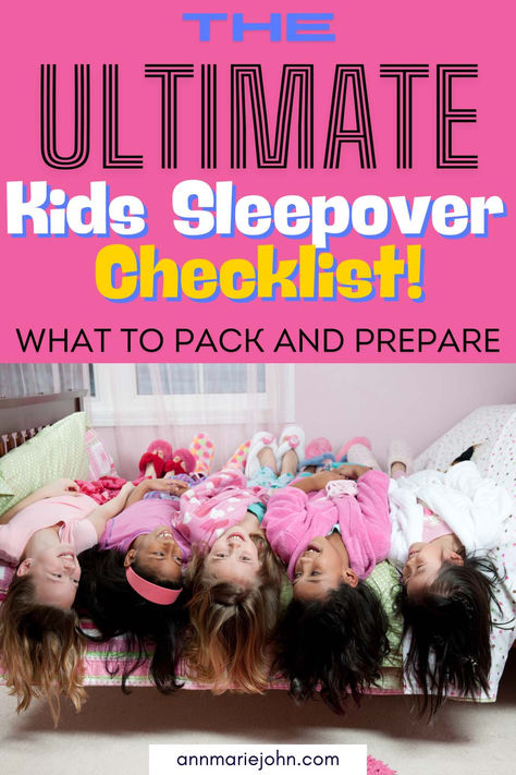 The Ultimate Kids Sleepover Checklist: What to Pack and Prepare Sleepover Checklist, Boy Sleepover, Sleepover Essentials, Kids Sleepover, Advice For New Moms, Sleep Over, Travel Essentials List, Mom Tips, Sleepover Party