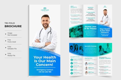 Medical Ads, Medical Flyer, Company Poster, Service Poster, Leaflet Template, Healthcare Center, Medical Website Design, Modern Hospital, Medical Brochure