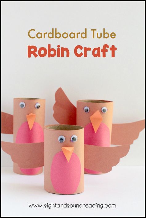 Robin Crafts Preschool, Robin Crafts For Kids, Robin Craft, Christmas Robins, Toilet Paper Roll Craft, Bird Craft, Christmas Fair Ideas, Reception Class, Roll Craft