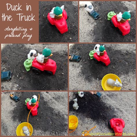 Duck in the Truck Storytelling and Pretend Play - part of the Jez Alborough Virtual Book Club for Kids Truck Activities, Summer Reading Activities, Book Club For Kids, Kids Book Club, Kids In Love, Eyfs Activities, Preschool Speech, Transportation Theme, Story Activities