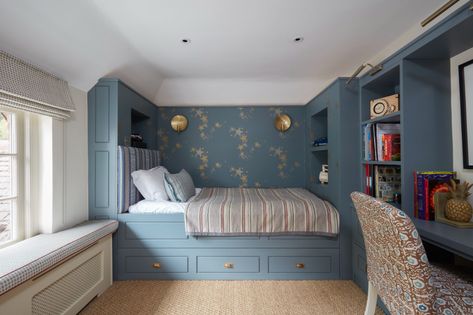 Children's Bedroom Design — Alexandra Young Design Childrens Bedrooms Design, Grandkids Room, Built In Bed, Children's Bedrooms, Shared Bedrooms, Children's Bedroom, Luxury Wallpaper, Boys Bedrooms