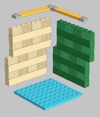 How to build LEGO habitats - BrickResales Pty Ltd Diy Lego Furniture, Lego Habitat Ideas, Lego Doll House Instructions, Lego Habitat, Lego Station, Lego Design Ideas, Lego Modular City, Lego Modular Buildings Moc, Lego Furniture