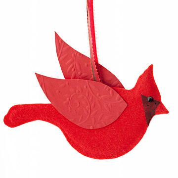 Felt Christmas Tree Pattern, Homemade Christmas Ornaments, Felt Birds Ornaments, Dove Ornaments, Christmas Cardinals, Easy Christmas Decorations, Paper Birds, Bird Crafts, Felt Christmas Tree