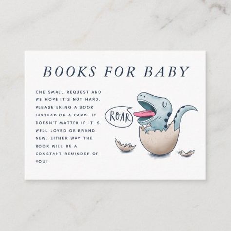 Cute Dinosaur Theme Baby Shower Book Request for $0.40 - Baby Shower Invitations Baby Shower Ideas Dinosaur Theme, Dinosaur Theme Baby Shower Ideas, Hatching Soon Baby Shower Ideas, Dinosaur Baby Shower Ideas Decoration, Dino Baby Shower Ideas, Baby Shower Dinosaur Theme, Dinosaur Baby Shower Ideas, Dinosaur Baby Shower Theme, Baby Shower Books