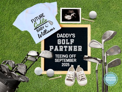 Golf Baby Announcement Digital Sports Baby Announcement Golf Pregnancy Announcement Social Media Gift For Golfer Dad To Be Expecting Parents Golf Baby Announcement, Golf Pregnancy Announcement, Golf Gender Reveal, 2nd Pregnancy Announcements, Pregnancy Announcement Social Media, Baby Announcement Digital, Golf Baby, Baby Ultrasound, Dad To Be