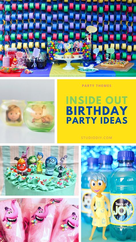 The classic Pixar movies “Inside Out” and “Inside Out 2” are a popular animated movie that kids absolutely love! If you have an Inside Out fan in your family, these Inside Out Birthday Party Ideas are the perfect way to celebrate their next birthday. From decorations and cakes to outfits and activities, these simple Inside … Inside Out Snack Ideas, Inside Out 2 Food Ideas, Inside Out Treats, Inside Out Themed Party, Inside Out 2 Crafts, Inside Out 2 Movie Night, Inside Out Party Food, Inside Out 2 Party Decorations, Inside Out 2 Trunk Or Treat Ideas