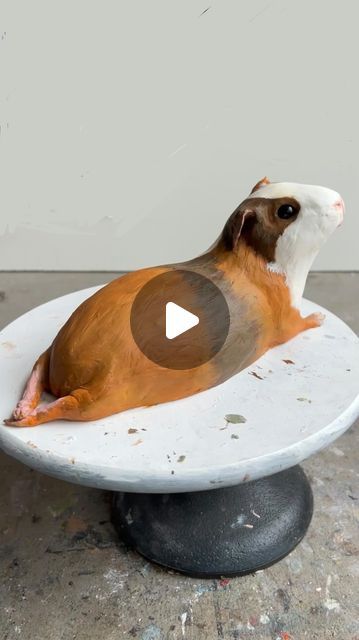 Varvàra Fern on Instagram: "Follow to support the artist ♥️ @varvara_fern_art 
Showing the whole process of creating Jimmy the Guinea pig from clay to the finished resin sculpture.
#art #artprocess #artreel #sculptureart #sculpture #guineapig #guineapigart #guineapigsof_ig #guineapiglovers #guineapiggy #guineapigs" Cotton Sculpture, Fern Art, Pig Sculpture, Pig Crafts, Sculpture Art Clay, Pig Lovers, Resin Sculpture, Art Clay, Process Art