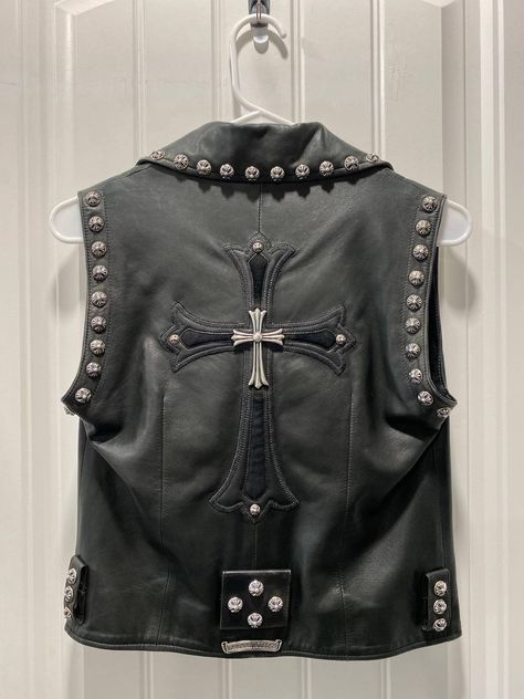 Chrome Hearts Suit, Chrome Hearts Vintage, Goth Moodboard, Chrome Hearts Leather, Neon Stars, Bubble Vest, Hearts Vintage, Cross Patch, Heart Bubbles