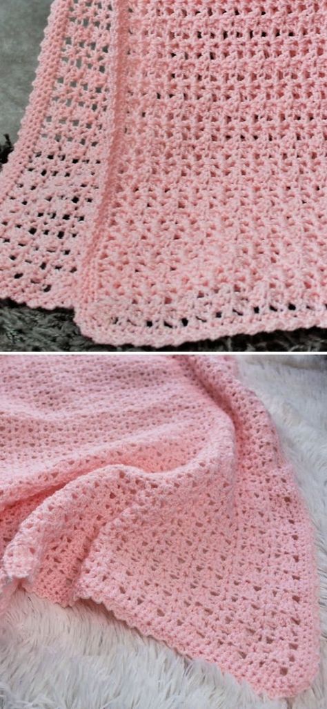 Crochet Blankets Easy Beginner, Crochet Lacy Blanket Pattern Free, Lacey Baby Blanket Crochet Patterns Free, Crochet Lacy Baby Blanket Free Pattern, Feminine Crochet Blanket, Crochet Thread Blanket, Crochet Lace Baby Blanket, Lacey Baby Blanket Crochet Patterns, Lacy Crochet Blanket Pattern Free