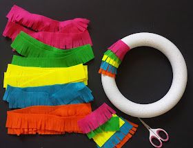 Fiesta Wreath Diy San Antonio, Fiesta Door Decorations, Cleo Cups, 40th Fiesta, Cinco De Mayo Wreath, Fiesta Wreath, Wreath Inspiration, Tied Ribbon, Mexican Fiesta Party