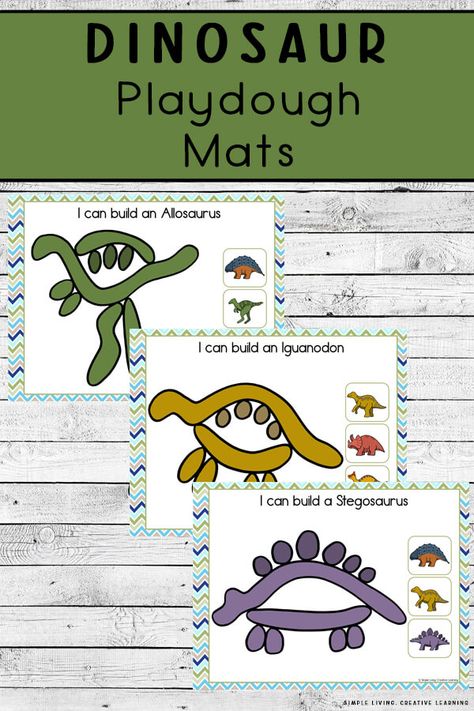 Dino Playdough, Dinosaur Shapes Free Printable, Playdoh Dinosaurs, Dinosaur Fine Motor, Dinosaur Playdough Mats, Dinosaur Fine Motor Activities, Dinosaur Playdough, Build A Dinosaur, Dinosaur Classroom