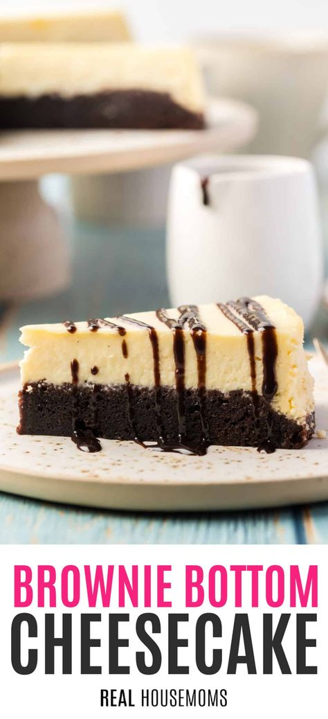 Brownie Bottom Cheesecake Brownie Bottom Cheesecake Recipe, Brownie Bottom Cheesecake, Cheesecake Recipes Easy Homemade, Homemade Cheesecake, Baked Cheesecake Recipe, Adventure Seeker, Brownie Ingredients, Delicious Brownies, Easy Cheesecake Recipes