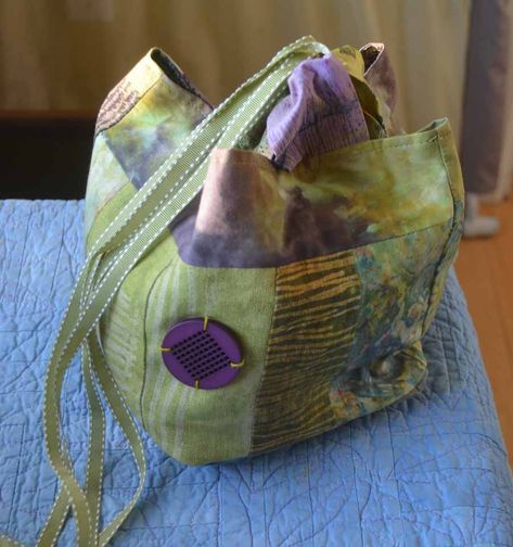 Rice Bag Patterns Free, Japanese Rice Bag Pattern Free, Rice Bag Pattern, Komebukuro Bag, Japanese Rice Bags, Stitch Pots, Diy Rice Bags, Japanese Rice Bag, Knot Bags