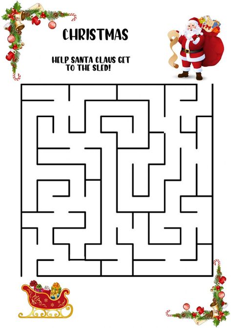 Santa Worksheet, Christmas Definition, St Claus, Kids Worksheet, Christmas Help, 1st Grade Worksheets, English As A Second Language (esl), English As A Second Language, Preschool Ideas