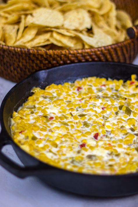 Easy Hot Corn Dip, Mexicorn Dip, Hot Corn Dip Recipe, Creamy Corn Dip, Divine Recipes, Corn Dip Recipe, Mexican Corn Dip, Street Corn Dip, Mexican Street Corn Dip