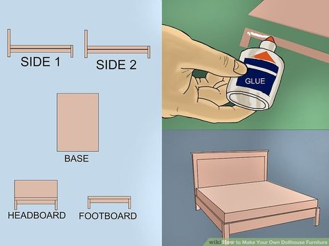 Barbie Furniture Plans, Dollhouse Furniture Plans, Doll Furniture Tutorial, Barbie Furniture Tutorial, Felt Doll House, Dollhouse Furniture Tutorials, Miniature Lamp, Cardboard Chair, Doll Furniture Patterns