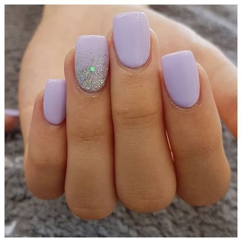 Ongles Gel Violet, Manicure Shellac, Purple Gel Nails, Gel Manicure Colors, Natural Gel Nails, Opal Nails, Natural Nail Designs, Manicure Colors, Short Gel Nails