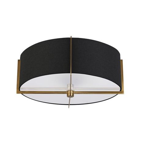 Dainolite 15-in Aged Brass/Black 3-Light Semi-Flush Mount Light | Réno-Dépôt Vertical Lines, Semi Flush Mount Lighting, Ceiling Fan Chandelier, Led Flush Mount, Glass Diffuser, Semi Flush Mount, Flush Mount Lighting, Aged Brass, Kitchen Bedroom