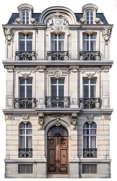 Georgian Style Architecture, Victorian City House, Victorian Buildings Architecture, French Architecture Aesthetic, Parisian Apartment Exterior, Old City Buildings, Classic Building Facade, Modern Classical Architecture, Bathroom Objects