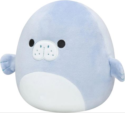 Manatee Squishmallow, Seal Squishmallow, Blue Squishmallow, Cute Plush, Play Time, Soft Plush, Soft Toy, Plush Toys, Kids Fashion