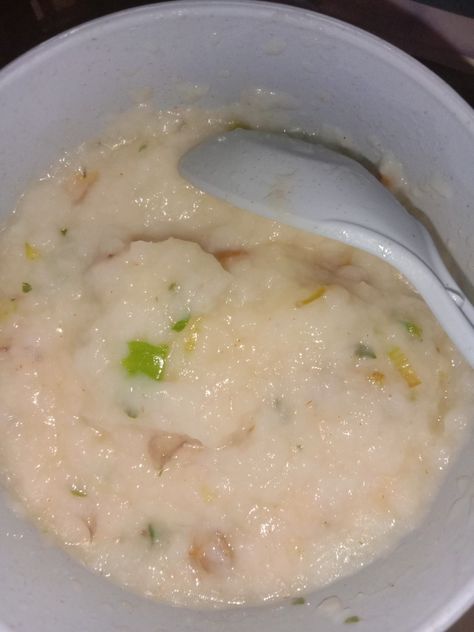 Chicken Porridge Aesthetic, Hospital Food Snap, Chicken Porridge, Sick Food, Hospital Food, Healthy Baby Food, Snap Food, Healthy Babies, Food Snapchat