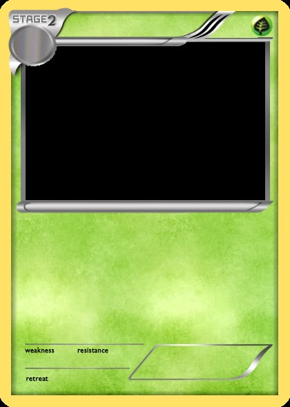 Pokemon Card Template, Deviantart Pokemon, Trading Card Template, Pokémon Party, Green Pokemon, Legendary Pokemon, Ace Card, Pokemon Birthday Party, Emoji Party