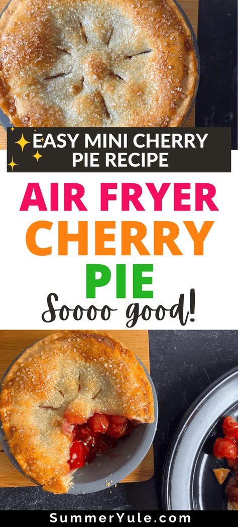 Air Fryer Mini Pies, Pie Filling Desserts, Mini Cherry Pies, Cherry Pies, Pie From Scratch, Cherry Hand Pies, Pie Fillings, New Air Fryer Recipes, Cherry Pie Recipe