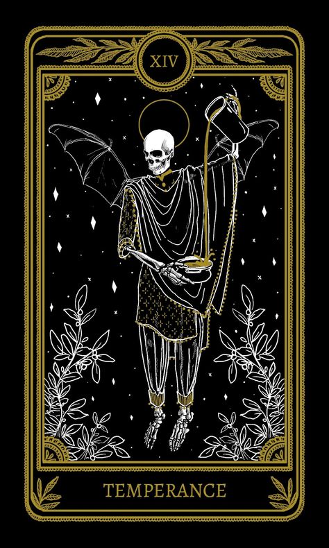 Temperance Tarot Card, Celtic Cross Tarot, Temperance Tarot, Kartu Tarot, Learning Tarot Cards, Tarot Card Spreads, Tarot Meanings, Tarot Cards Art, 카드 디자인