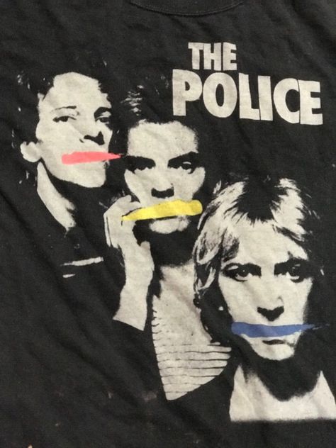 The Police Band Posters, The Police Poster Vintage, The Police Band Aesthetic, The Police Aesthetic, The Police Poster, Spain Shirt, Pink Poison, Police Art, The Police Band