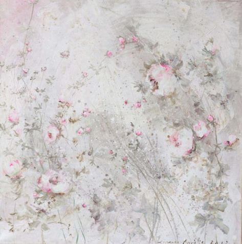 Laurence Amelie Laurence Amelie, Painting Pottery, Shabby Chic Painting, Shabby Chic Art, Chic Flowers, Romantic Flowers, Abstract Painters, Ethereal Art, Pastel Art