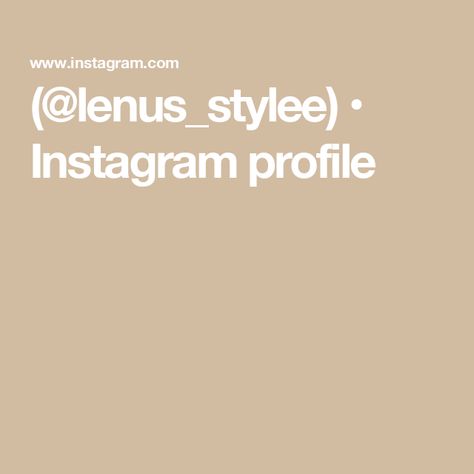 (@lenus_stylee) • Instagram profile Instagram Profile, Quick Saves, Instagram