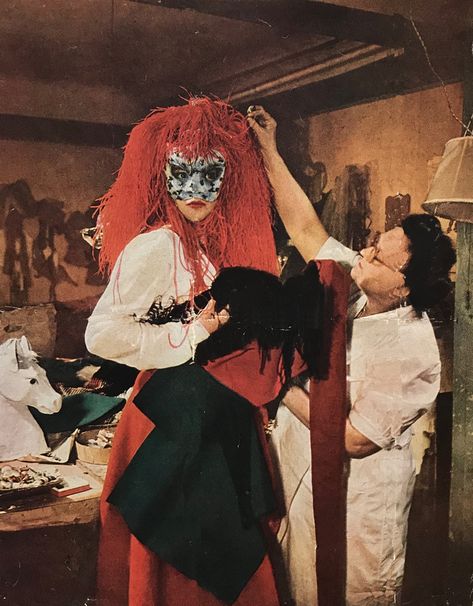 Leonor Fini circa 1950 #leonorfini #fini #mask #costume #wig #redhair Lesbian Pirate, Summer Ball, Mask Costume, What Lies Beneath, Photography Vintage, Surrealism Photography, Jazz Age, Inspiring People, Inspirational People