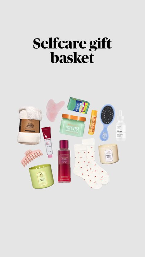 #Selfcare #mentalhealth #basket #gift #giftbasket #selfcaregiftbasket #fyp #homedecor #outfitinspo #beauty Selfcare Basket, Selfcare Gift Basket, Care Basket, Basket Gift, Burts Bees, Sherpa Blanket, Gift Basket, Gift Baskets, Self Care