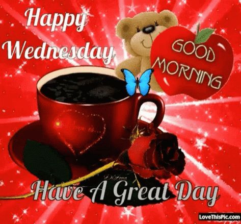 Have AGreat Day Happy Wednesday GIF - HaveAGreatDay HappyWednesday GoodMorning - Discover & Share GIFs Good Morning Wednesday Gif, Wednesday Have A Great Day, Wednesday Gifs, Wednesday Gif, Funny Wednesday Memes, Wednesday Morning Images, Happy Wednesday Pictures, Wednesday Coffee, Happy Wednesday Images