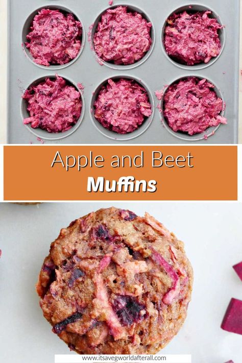 beet muffins in a muffin tray and on a counter separated by text box with recipe name Meals With Beets, Beet Muffins For Kids, Beet Meals, Beet Pancakes For Kids, Canned Beets Recipe Ideas, Easy Healthy Kids Snacks, Baby Beets Recipe, Healthy Beet Recipes, Sugar Free Kids Snacks