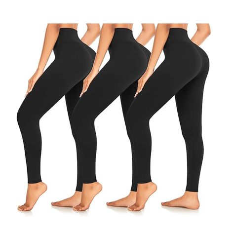 Our high waisted leggings are an unbelievable tummy tamer. The 4.5" flat waistband offers a great fit to stay in place better when you lean forwards or bend down, "keep you ultra-comfortable" while also giving you a "flat gut" and a "round butt" ,shaping you up to look slim, smart and fashion.

#affiliate High Waisted Yoga Leggings, Basic Leggings, Cute Leggings, Plain Tees, Leggings For Women, Dress Images, Yoga Workout, Gym Leggings, Soft Leggings