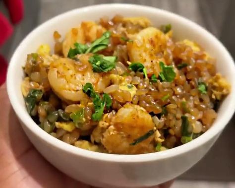 Keto Shrimp Fried Rice | Miracle Noodle Miracle Noodles Recipe, Miracle Rice, Shirataki Rice, Miracle Noodle, Salted Shrimp, Keto Shrimp, Miracle Noodles, Noodles Recipes, Lectin Free