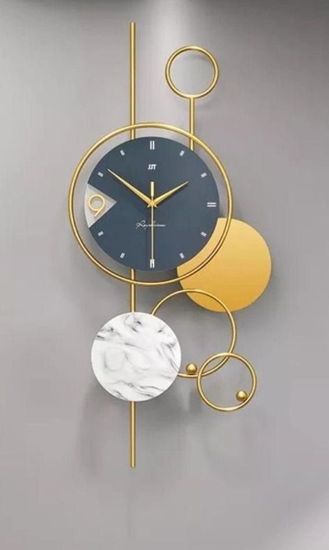 Modern Wall Clock Decoration For Your Home Get Ideas & Decorate Wall | Home Decorating Ideas Fancy Wall Clock, Hot Tub Waterfall, Living Room Wall Clocks, Black Wall Clocks, Wall Watches, Clock Decor Ideas, Sunburst Wall Art, Large Hot Tub, Silver Wall Clock