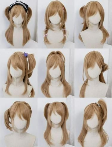 Tekken 2, Gyaru Hair, Bahasa Jepun, Y2k Hairstyles, Kawaii Hairstyles, Hair Stylies, Hair Up Styles, Anime Hair, Hair Reference