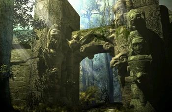 Myth Drannor – Forgotten Realms Wiki Realms Aesthetic, Art Landscape Wallpaper, Jungle Ruins, Elven City, George Macdonald, Geography Map, Autodesk Maya, Wood Elf, Forgotten Realms