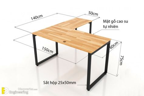 Standard Sizes For Various Types Of Furniture - Engineering Discoveries Rocking Chair Woodworking Plans, Meja Industrial, Office Desk Designs, Chair Woodworking Plans, Office Table Design, Metal Furniture Design, Standard Furniture, Types Of Furniture, Home Office Setup