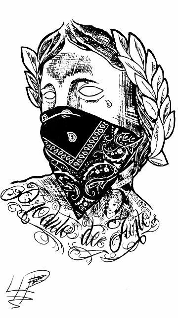 Produto de Furto Tato Minimal, Gangsta Tattoos, Tattoo Zeichnungen, Maori Tattoo, Dope Art, 문신 디자인, Tattoo Design Drawings, Old School Tattoo, Tattoo Stencils