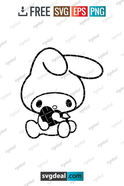 Free SVG Files My Melody Svg Free, Kawaii Svg Free, Sanrio Svg Free, Sanrio Svg, Butter Fudge, Cricut Tips, Free Svg Files, Cricut Free, Cricut Maker