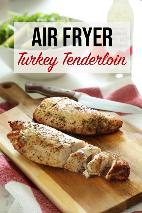 This air fryer turkey tenderloin is a quick and easy dinner option for busy weeknights. This delicious recipe comes together in 25 minutes! Air Fryer Turkey Tenderloin, Turkey Tenderloin Recipes, Turkey Pot Pie Recipe, Air Fryer Turkey, Easy Dinner Options, Turkey Tenderloin, Easy Marinades, Tenderloin Recipe, Best Air Fryer