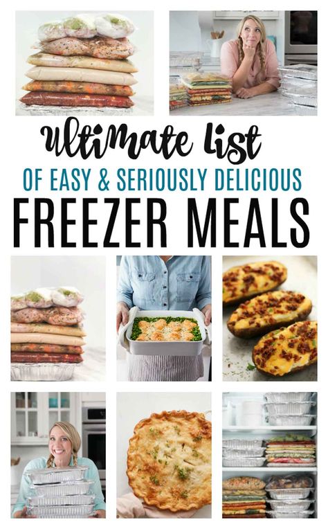 Freezer Meals Recipes, Best Freezer Meals, Freezer Dinners, Slow Cooker Freezer Meals, Freezer Friendly Meals, Freezable Meals, Freezer Meal Planning, Make Ahead Freezer Meals, Healthy Freezer Meals