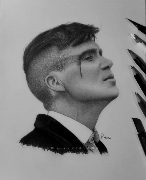 Thomas Shelby Drawing Easy, Tomy Shelby Drawing, Thomas Shelby Drawing, Thomas Shelby Sketch Drawing, Thomas Shelby Pencil Sketch, Realistic Drawing, Thomas Shelby, Peaky Blinders, Realistic Drawings